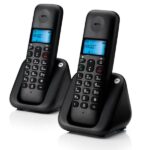 Motorola T302 Ασύρματο Διπλό Τηλέφωνο με Ελληνικό Μενού και Ανοιχτή Ακρόαση