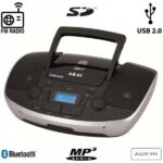 Akai APRC-108 Φορητό Hi-Fi με Bluetooth, CD player, USB για φόρτιση συσκευών