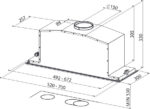 Faber Inca Lux EV8 X A52 Μηχανισμός Απορρόφησης 52cm Μαύρος - Image 2