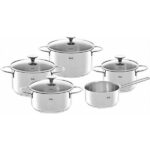 Fissler Copenhagen Σετ Μαγειρικά Σκεύη από Ανοξείδωτο Ατσάλι Ασημί 4011405000 9τμχ