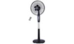 Morris MFS-16244 Ανεμιστήρας Ορθοστάτης 40W Διαμέτρου 40cm με Τηλεχειριστήριο Μαύρο/Λευκό