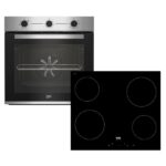 Beko BBIE12100XC + HIC64400E Φούρνος άνω Πάγκου 66lt με Κεραμικές Εστίες Π59.4εκ. Inox