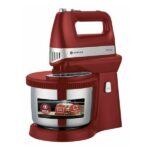 Singer Deluxe Μίξερ με Inox Κάδο 3lt Κόκκινο 500W