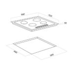 Davoline GGDW 400 WH Εστία Υγραερίου Αυτόνομη 59x52εκ. - Image 2