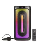 Osio OBT-8020 Φορητό ηχείο Bluetooth με USB, LED, AUX, TF, RC, FM και ενσ. μικρόφωνο – 60 W