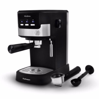 Rohnson Modena R-98010 Μηχανή Espresso 1100W Πίεσης 20bar -Xύμα +Κάψουλες
