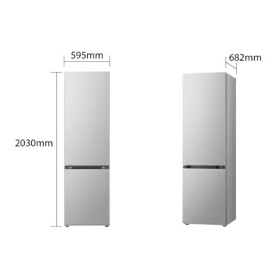 LG GBV22L0EPY Ψυγειοκαταψύκτης 387lt Total NoFrost Υ203xΠ59.5xΒ68.2εκ. Ασημί