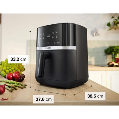 Bosch MAF462B0 Air Fryer με Διπλό Αποσπώμενο Κάδο 6.1lt Μαύρο