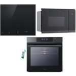 LG WS7D7631WB + CI5Z24235BN Φούρνος άνω Πάγκου 76lt με Επαγωγικές Εστίες Π59.2εκ. Μαύρος + MG7Z2593B Εντοιχιζόμενος Φούρνος Μικροκυμάτων με Grill 25lt Μαύρος