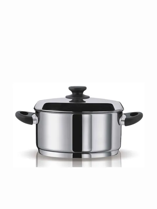 Pyramis Zeon Βαθιά Ανοξείδωτη Κατσαρόλα 8.6lt / 28cm