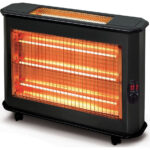 Kumtel KS-2710 Black Σόμπα Χαλαζία 2800W με Θερμοστάτη