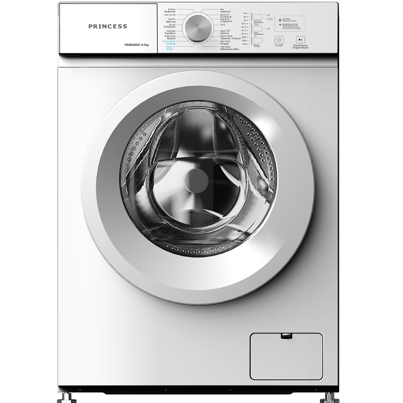 Princess WMBA 6ND Πλυντήριο Ρούχων 6kg 1000 Στροφών-inverter moter