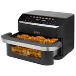 Izzy Air Fryer IZ-8260 με Διπλό Αποσπώμενο Κάδο 11lt Μαύρο