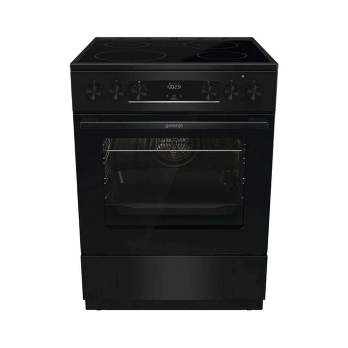 234792 Gorenje GEC6C40BG Κουζίνα 71lt με Κεραμικές Εστίες Π60εκ. Μαύρη - Image 1