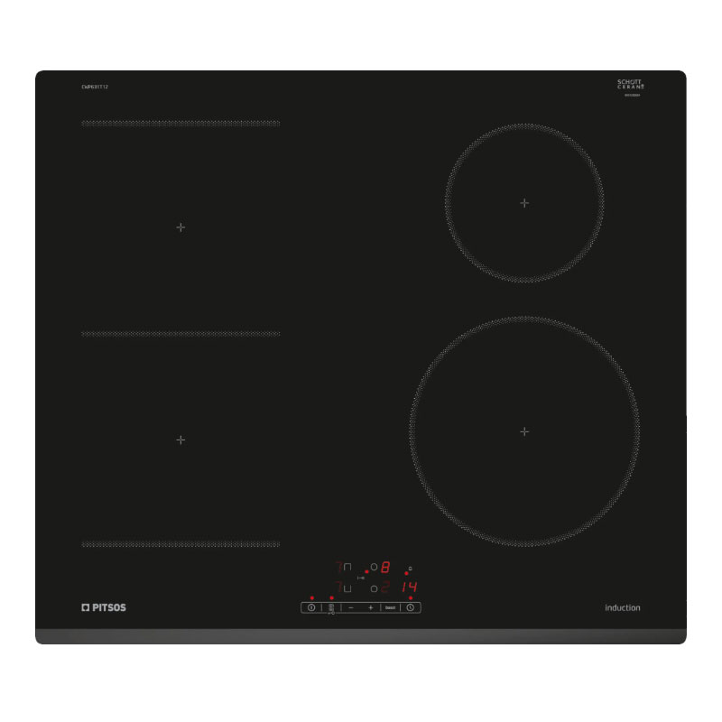 PITSOS-CWP631T12-800x800 Pitsos CWP631T12 Επαγωγική Εστία Αυτόνομη με Λειτουργία Κλειδώματος 59.2x52.2εκ. - Image 1