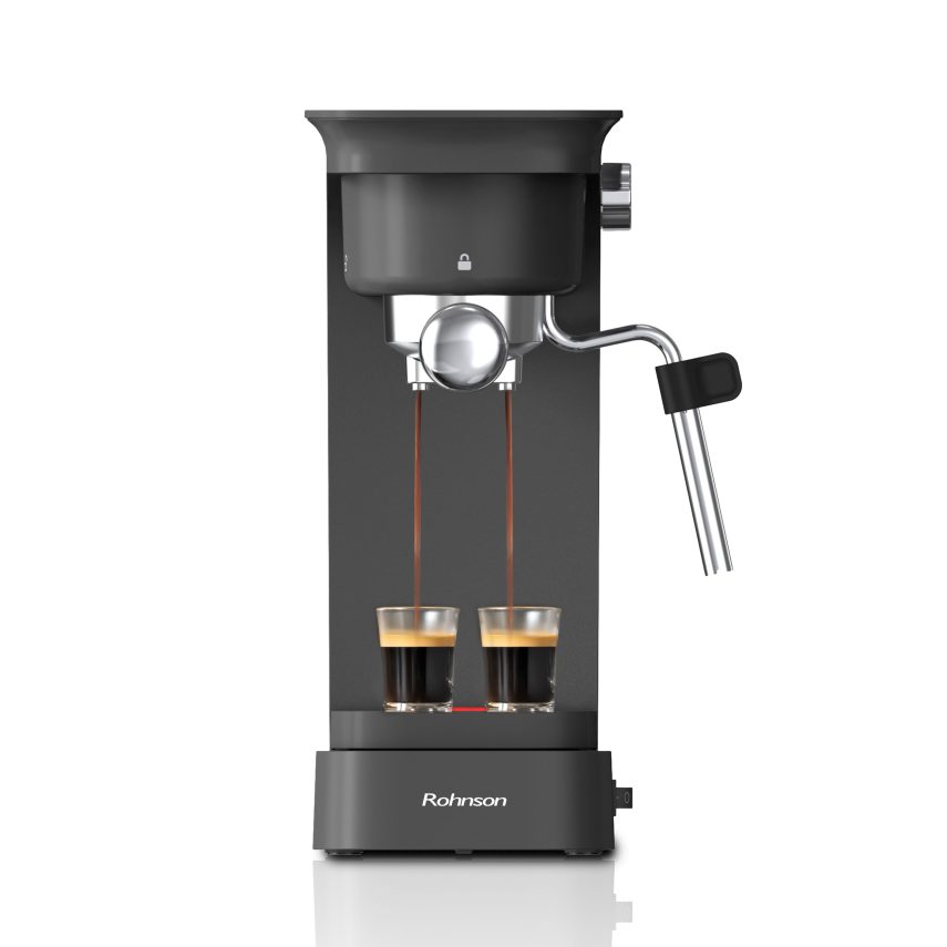 R-980262-2500x2500-2-855x855 Rohnson R-98026 Μηχανή Espresso 1400W Πίεσης 20bar Μαύρη - Image 1