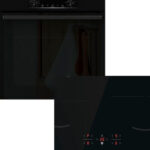 Gorenje BOP6737E02BK + GI601FMC Φούρνος άνω Πάγκου 77lt με Επαγωγικές Εστίες Π59.5εκ. Μαύρος